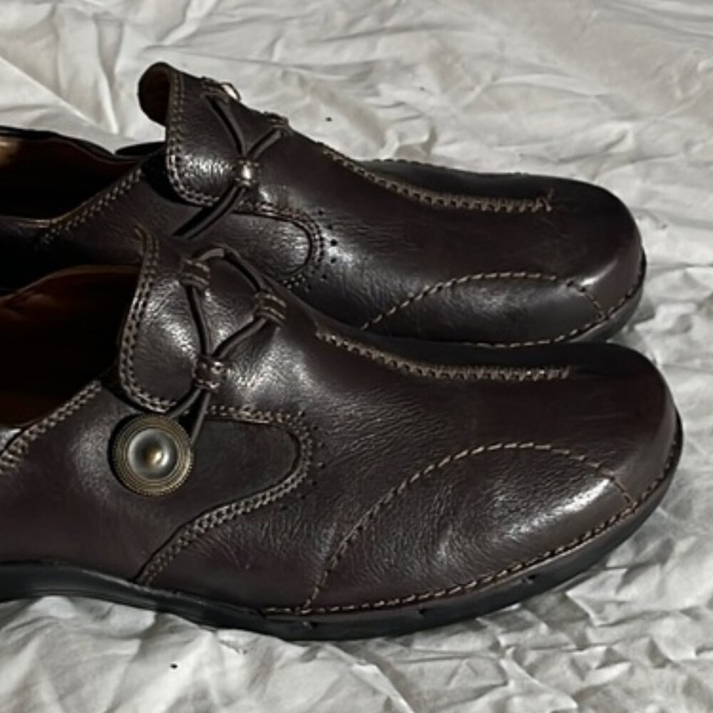 Clarks Unstructured Women's Un.Loop Brown Leather… - image 2